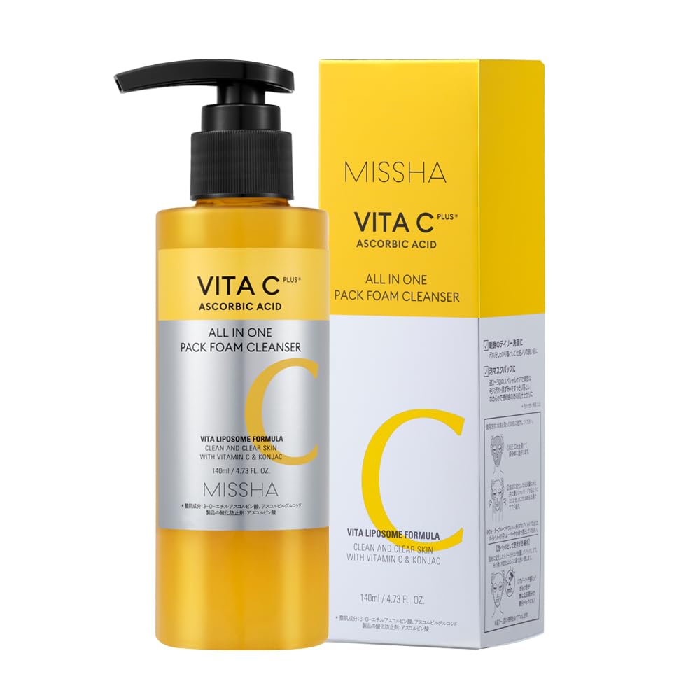 MISSHA Vita Sheep Plus Bubble Mask Cleanser 140ml for Japanese Skincare
