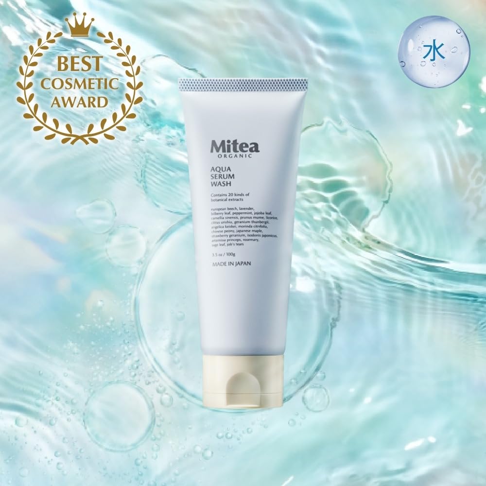 Mitea ORGANIC Aqua Serum Wash 100g for Japanese Skincare