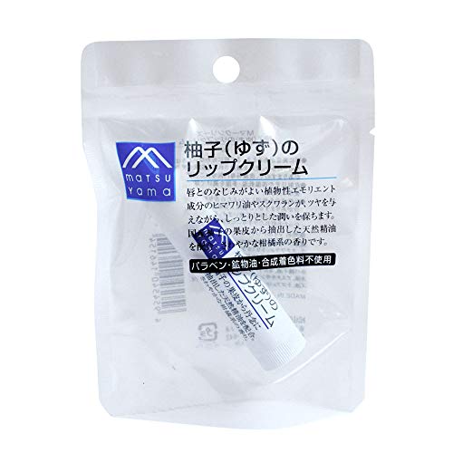 M-mark Yuzu Lip Balm Colorless 4g for Soft and Hydrated Lips