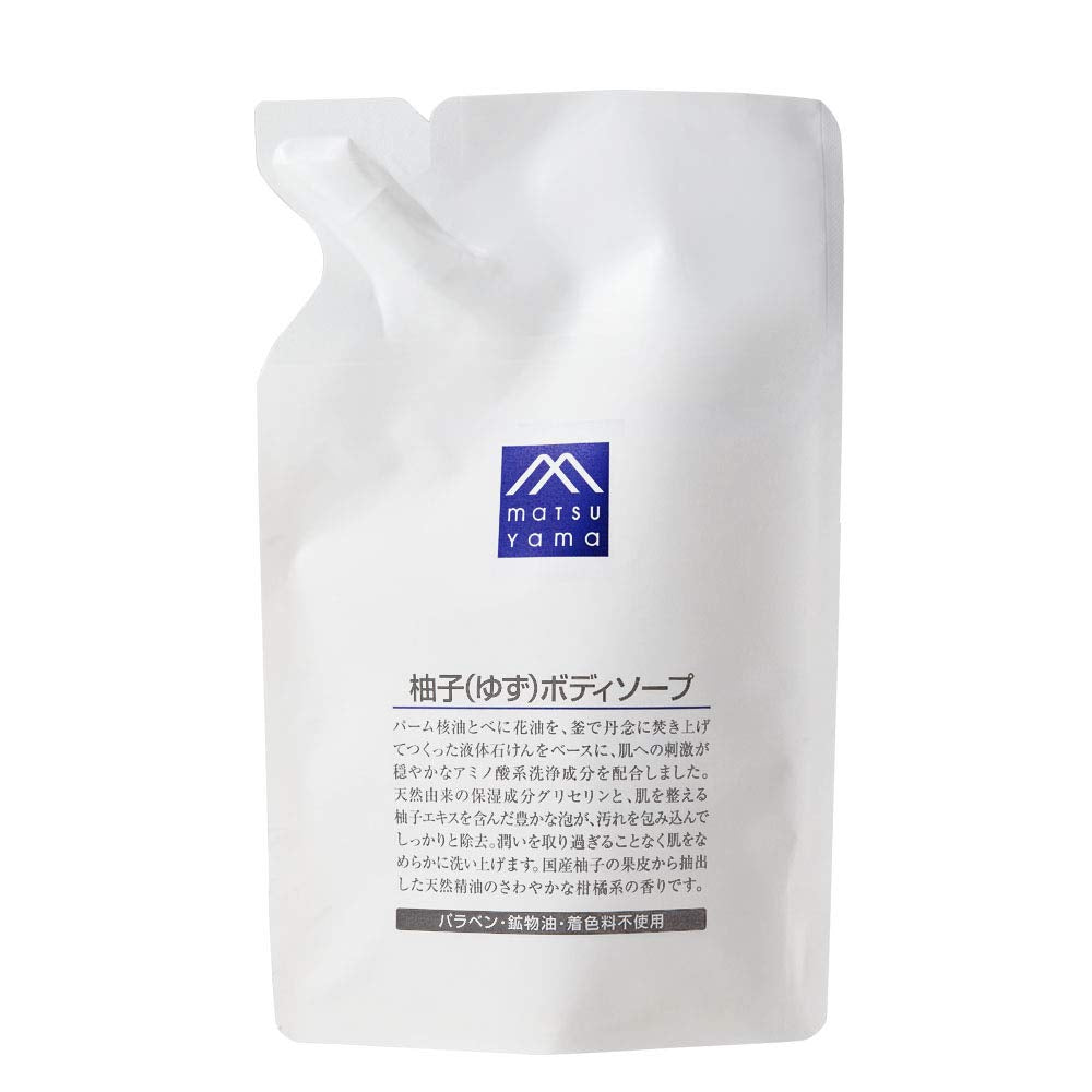 M-mark Yuzu Body Soap Refill 500ml - Refreshing Citrus Cleanser