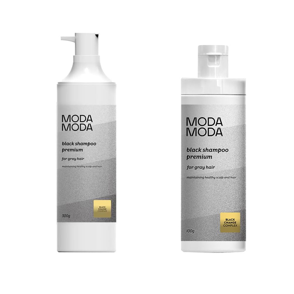 MODAMODA Black Shampoo Premium 100g and 300g Set for Japanese Hair Care