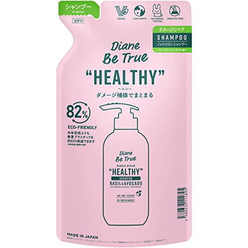 Moist Diane Shampoo [Damage Repair &amp; Moisture] Power Green Salad Fragrance Diane Be True Damage Repair Refill 320ml