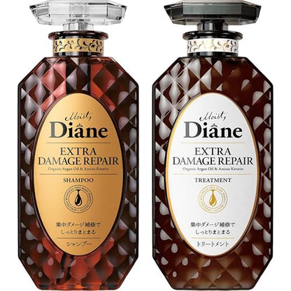 Shampoo &amp; Treatment [Damage Repair] Floral &amp; Berry Scent Diane Perfect Beauty Extra Damage Repair Set 450ml×2