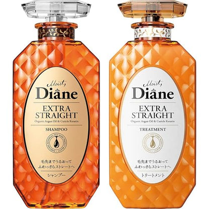 Shampoo &amp; Treatment [Straight] Floral &amp; Berry Scent Diane Perfect Beauty Extra Straight Set 450ml×2