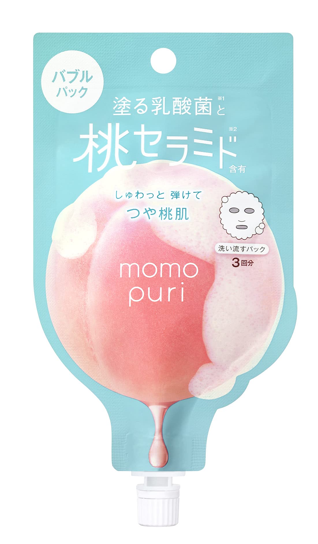MOMO PURI Fresh Bubble Pack Face Mask 20g for Radiant Skin