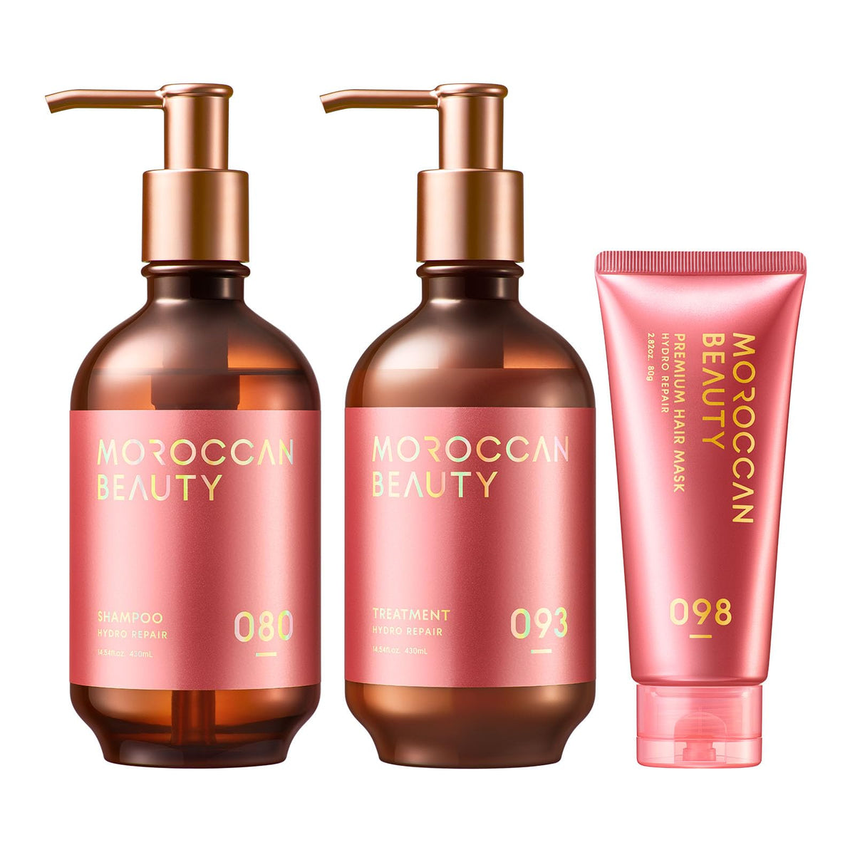 MOROCCAN BEAUTY Hair Treatment Kit with Mini Hydro Repair Mask 430mL