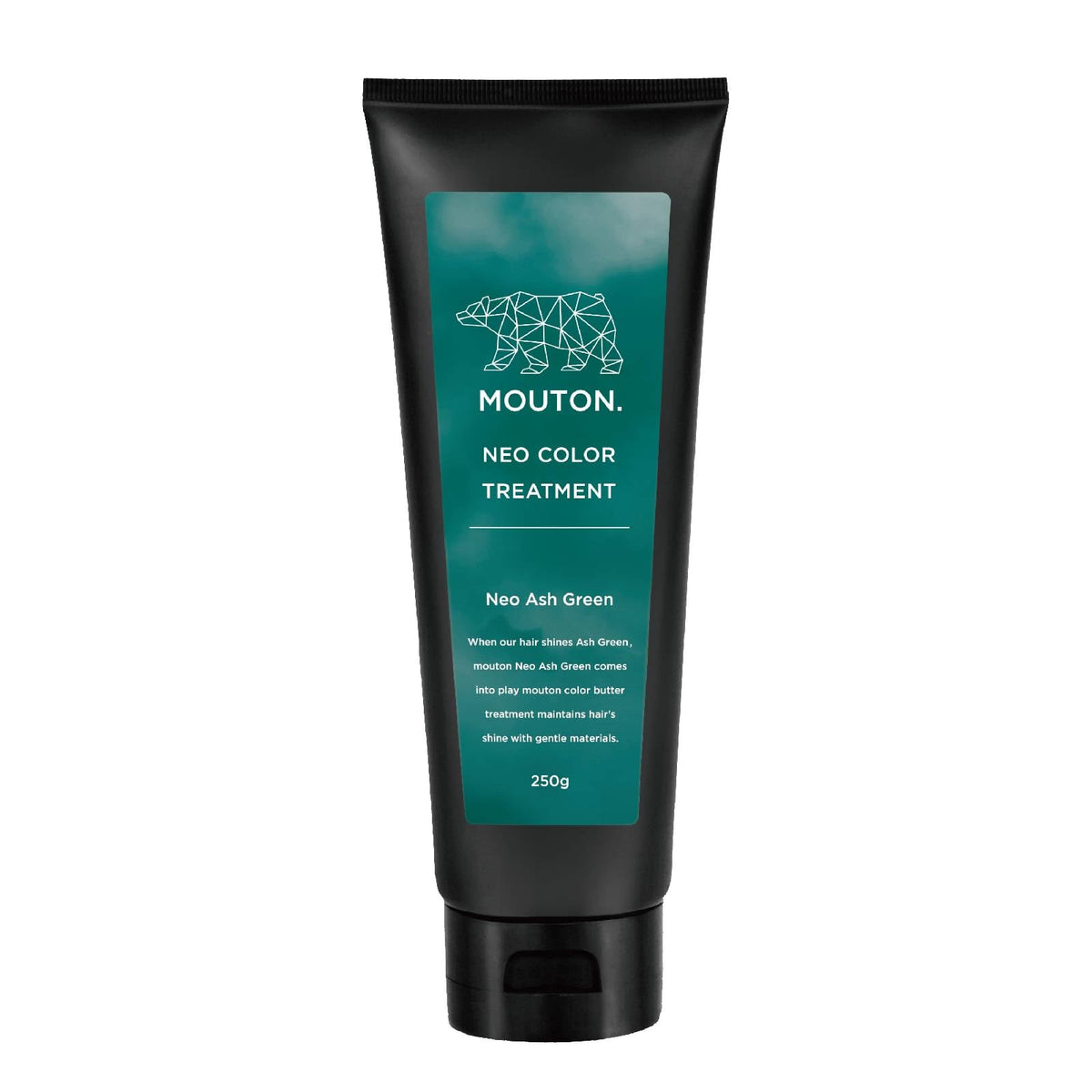 MOUTON Color Treatment Ash Green 250g for Japanese Hair Care