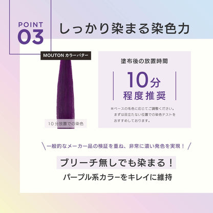 MOUTON Purple Color Treatment 250g for Japanese Hair Care