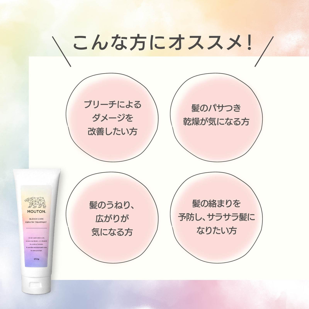 MOUTON Bleach Care Treatment Hair Mask for Damaged Hair 200g