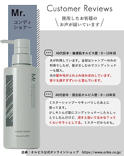 Mr. ORBIS Shampoo Refill Set for Men 2 Pack