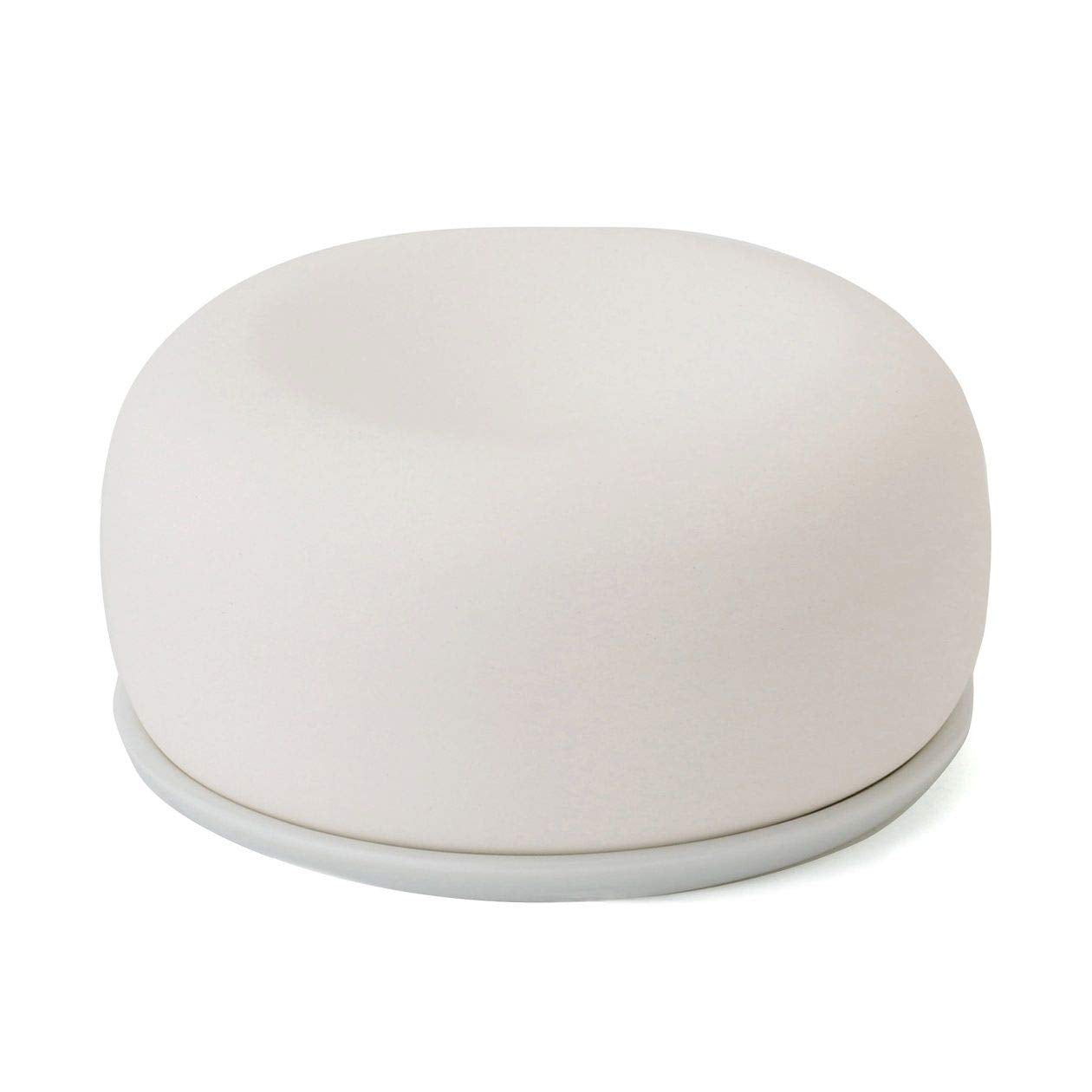 MUJI Aroma Stone with Dish for Essential Oils - White Ceramic