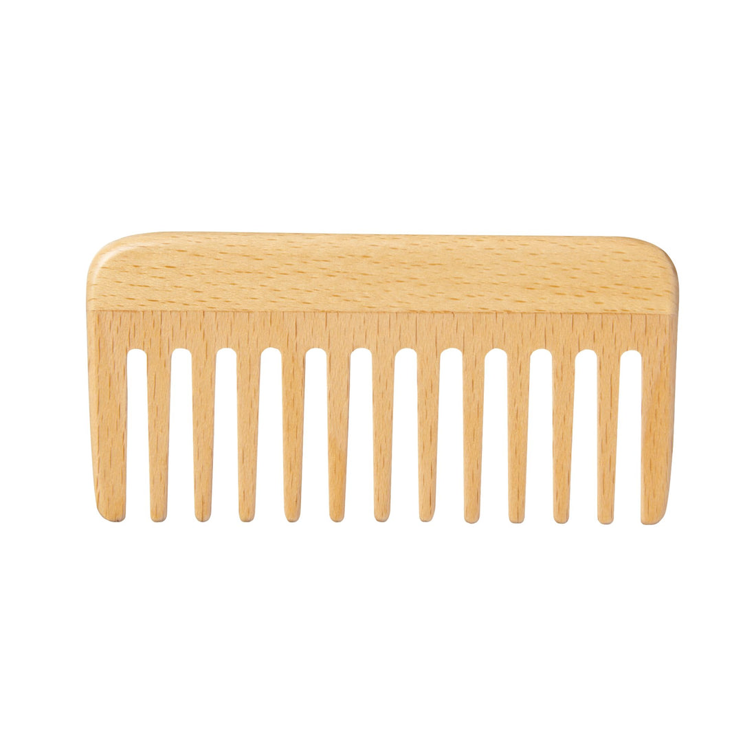 MUJI Beech Wood Hair Comb for Gentle Detangling