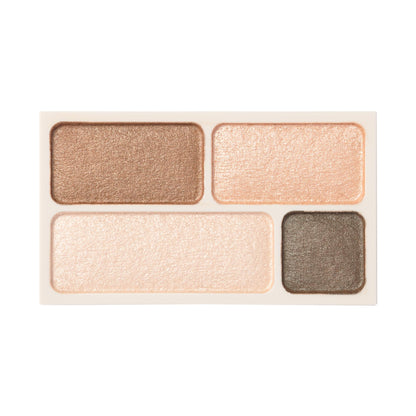 MUJI Eye Color 4-Color Type Gold Brown 4.5g for Beautiful Gradients