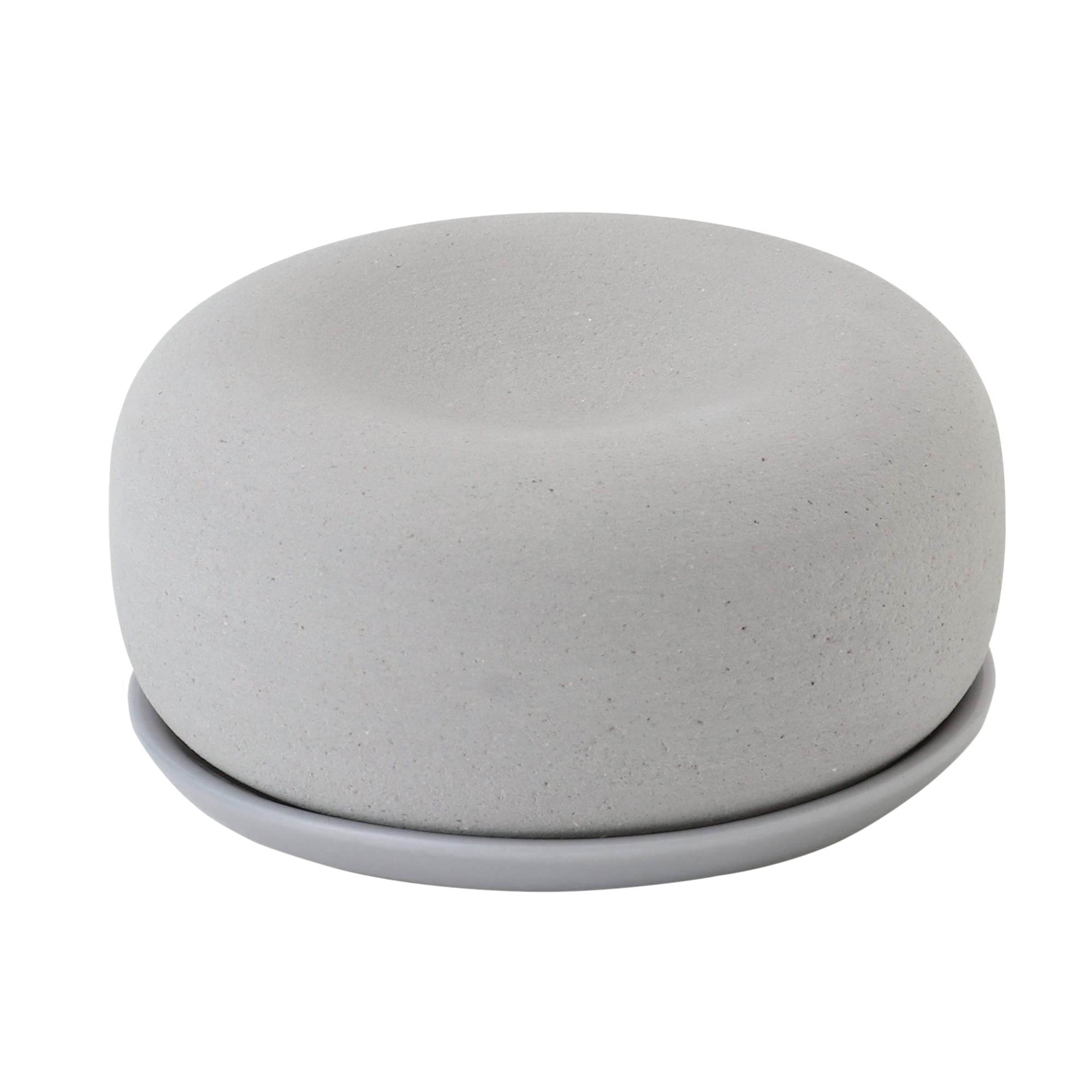 Muji Aroma Stone with Plate - Gray, Diameter 65×30mm, 02868291