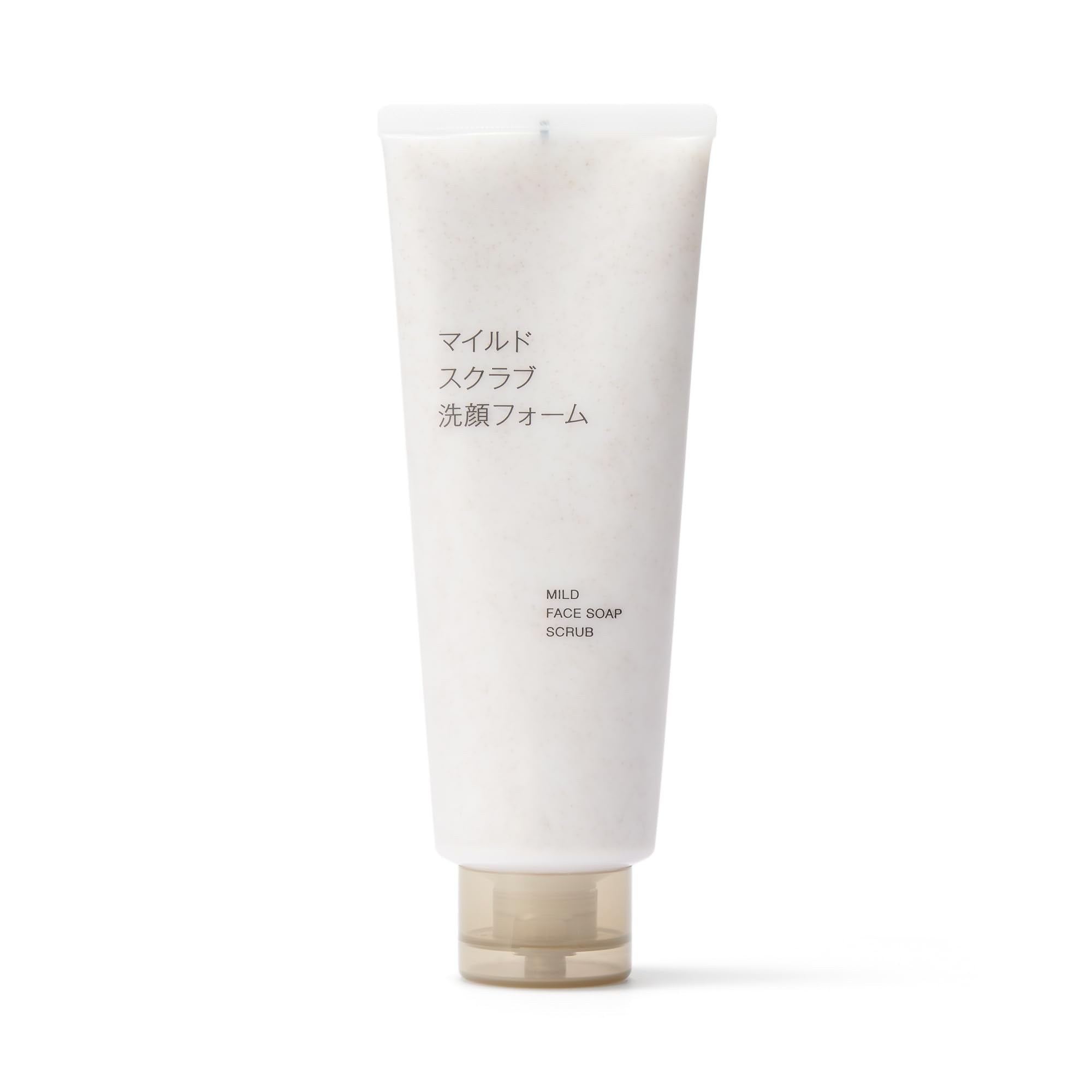 MUJI Mild Scrub Facial Foam 220g for Gentle Cleansing