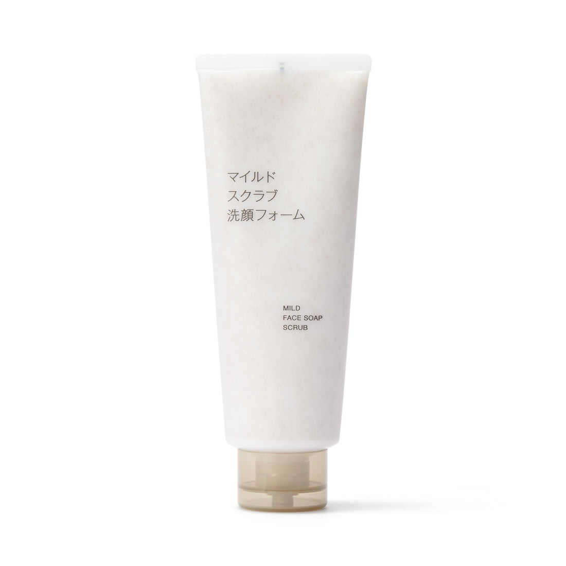 MUJI Mild Scrub Facial Foam 220g for Gentle Cleansing