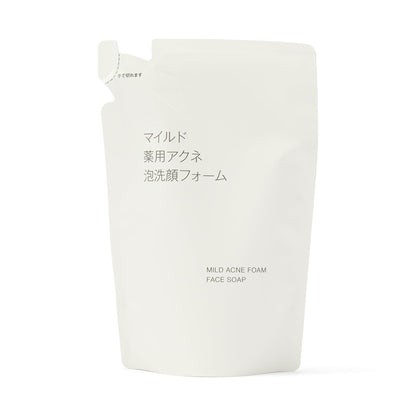 MUJI Mild Foaming Cleanser Refill 180mL for Japanese Skincare