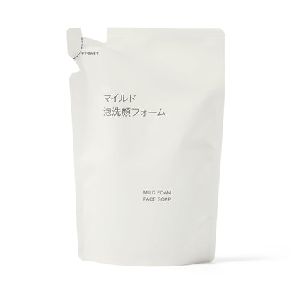 MUJI Mild Foam Cleanser Refill 180mL Gentle Japanese Skincare