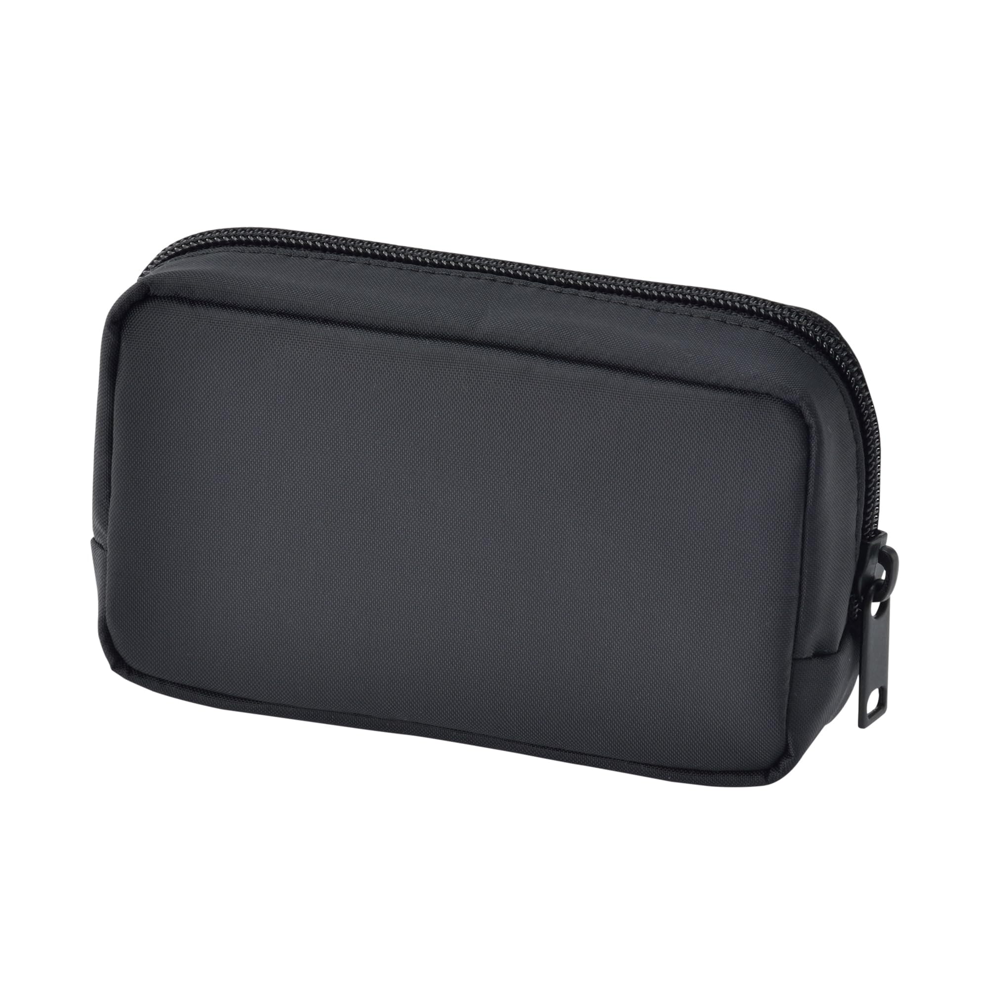 MUJI Nylon Compact Pouch Black 14x3.5x9cm for Everyday Use