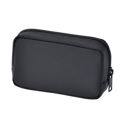 MUJI Nylon Compact Pouch Black 14x3.5x9cm for Everyday Use