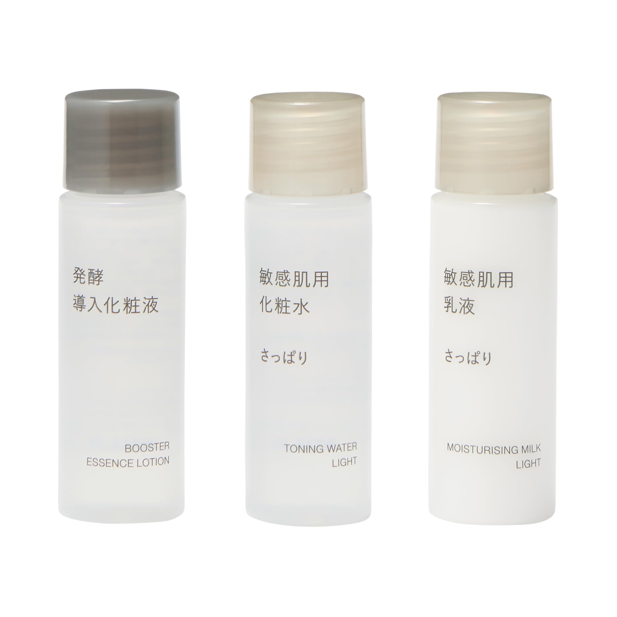 MUJI 敏感肌用お試しセット 発酵導入化粧液/敏感肌用化粧水/乳液 20mL×3 83434922