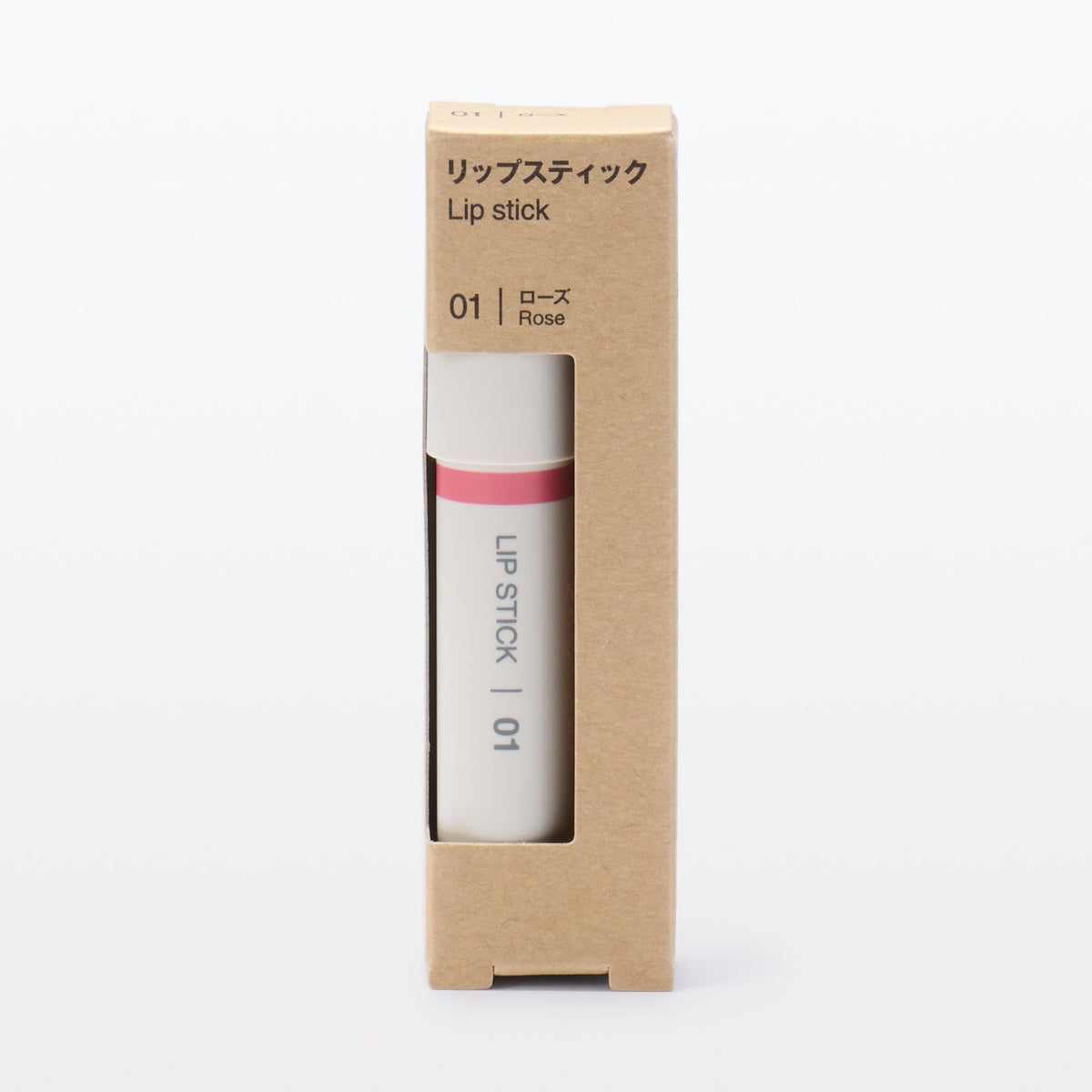 MUJI Lipstick Rose 2.5g Lightweight Color for Everyday Wear