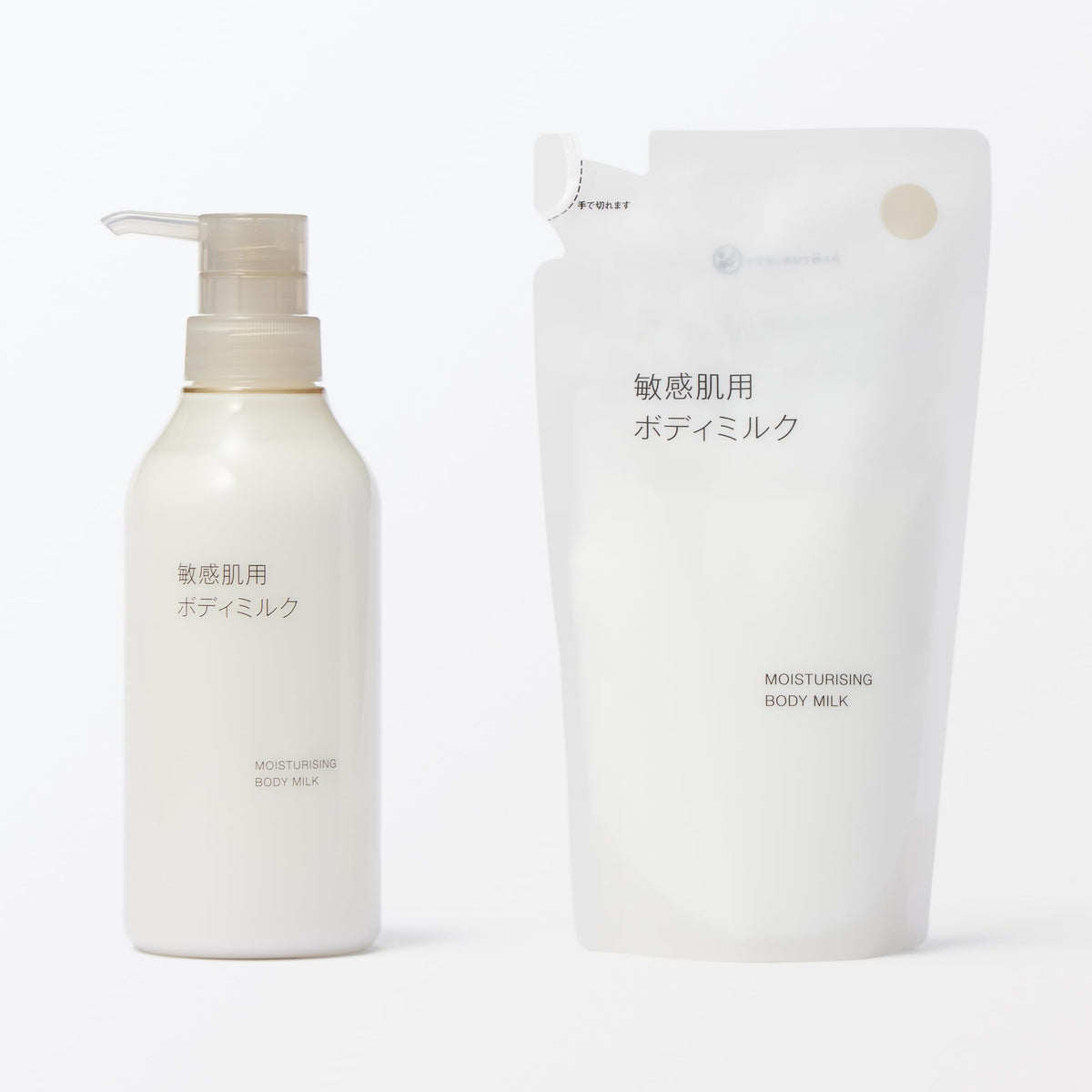 MUJI Body Milk for Sensitive Skin 400mL - Gentle Moisturizing Lotion