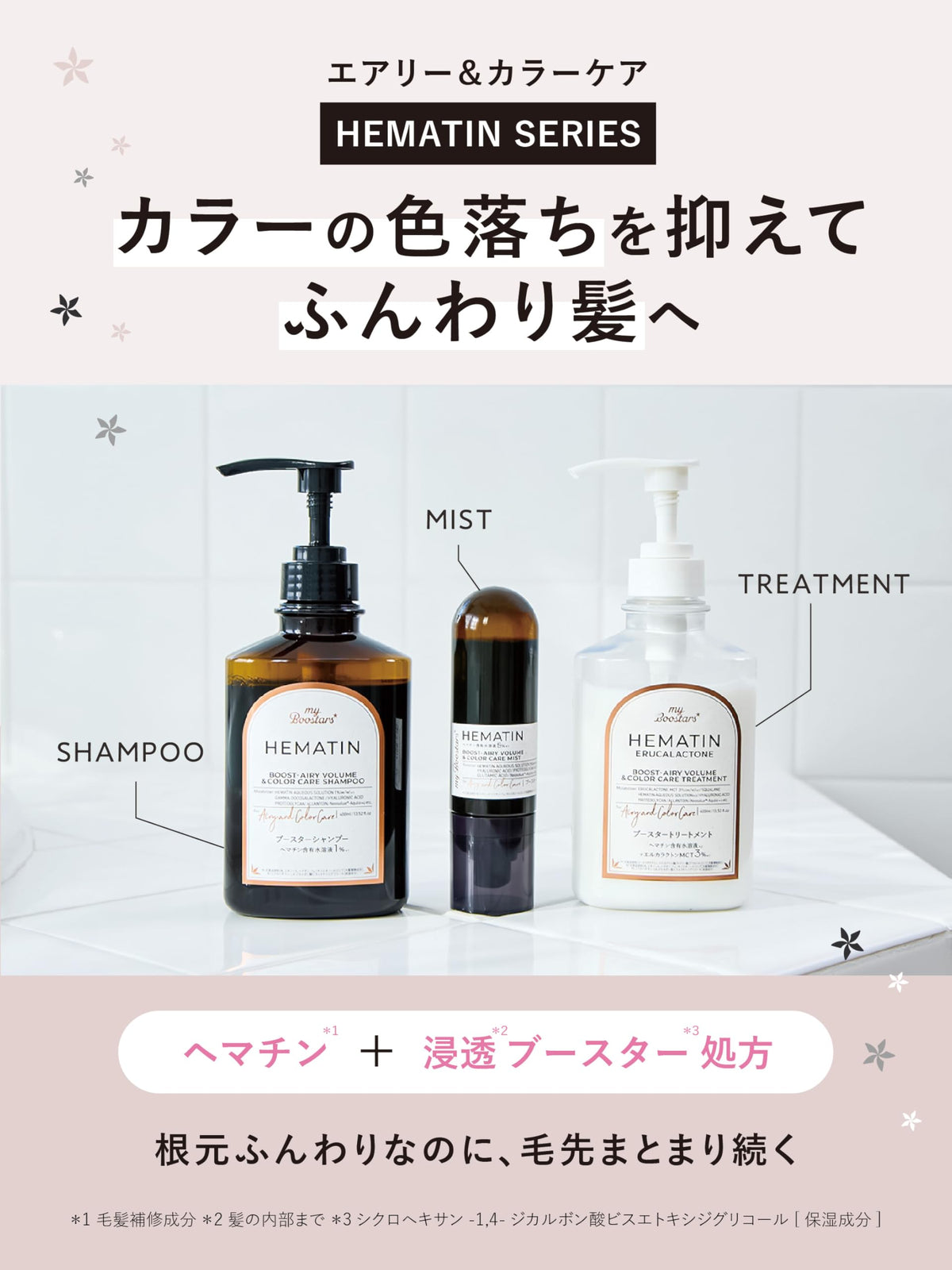 My Boostars Hair Treatment Mist 90ml for Airy and Color Care