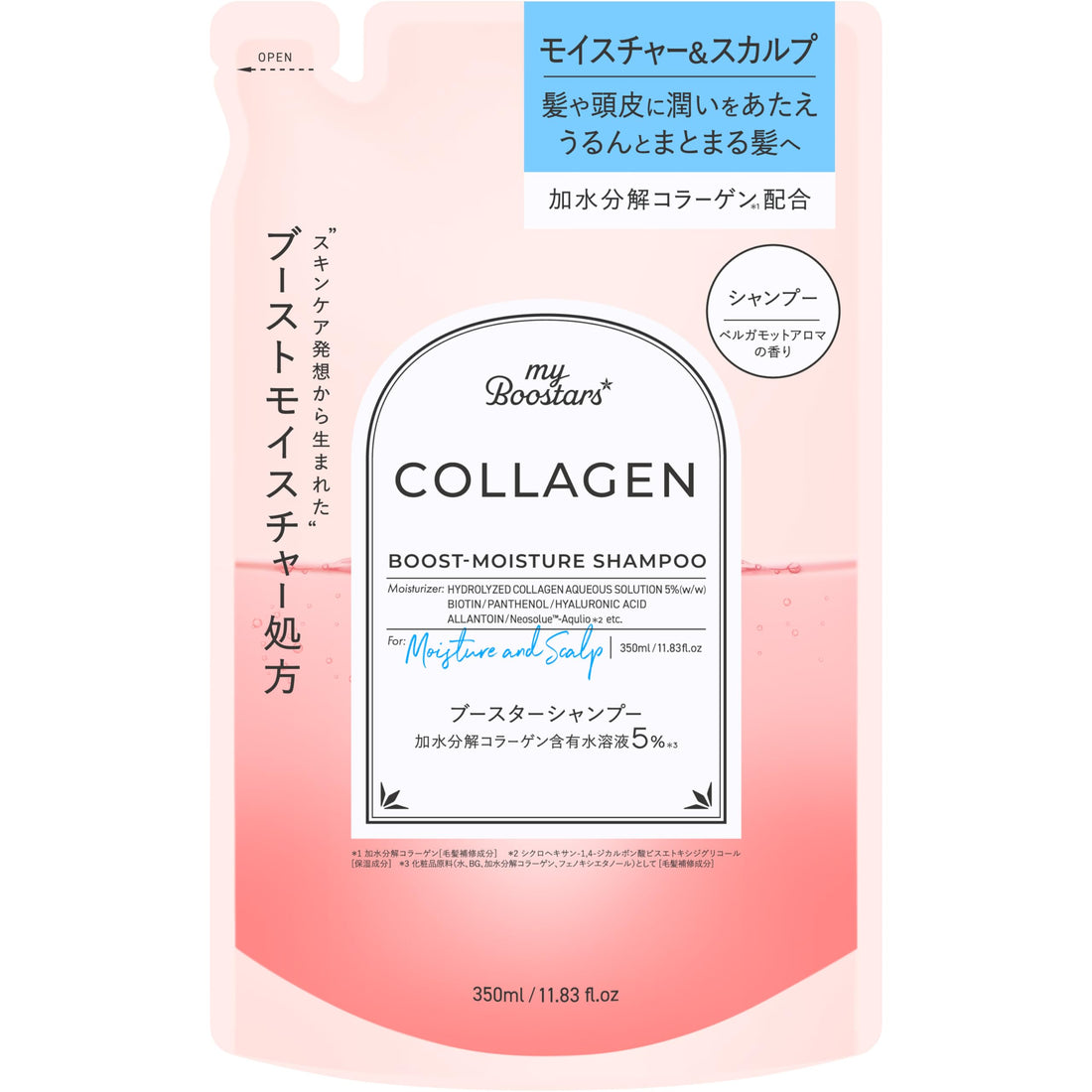 My Boostars Collagen Shampoo Refill 350ml for Moisture and Scalp Care