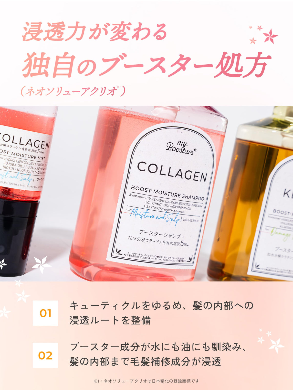 My Boostars Collagen Shampoo Refill 350ml for Moisture and Scalp Care
