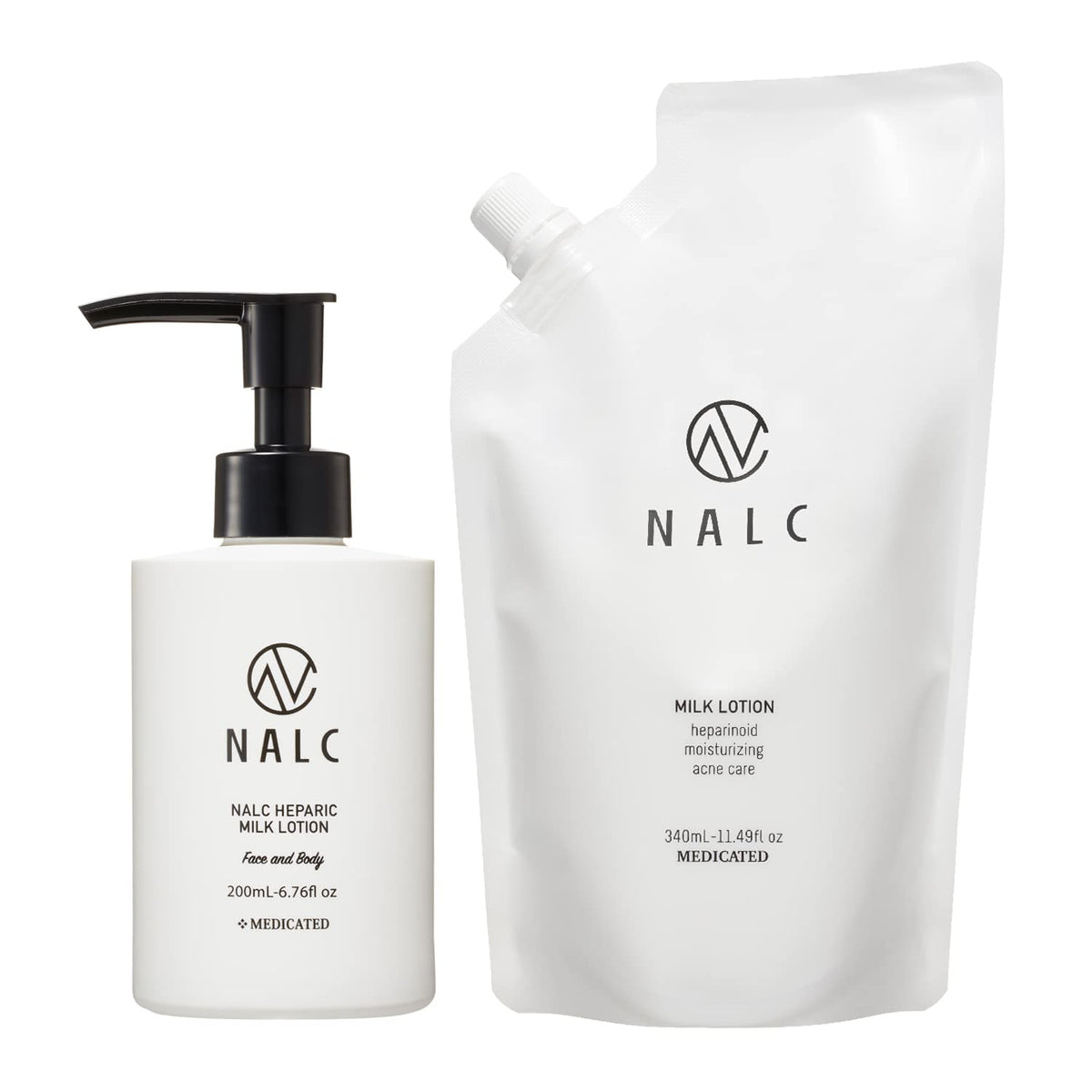 NALC Moisturizing Cream Set for Dry Skin 200mL and 340mL