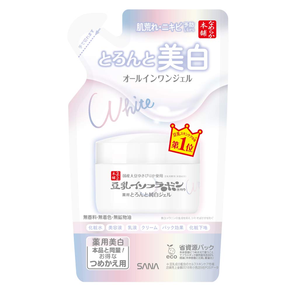 namerakahonpo All-in-One Gel Refill 100g with Soy Isoflavones