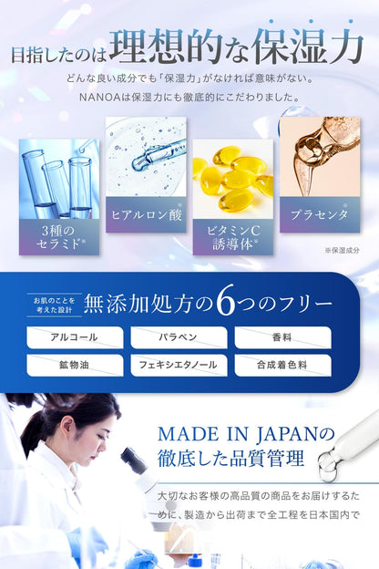NANOA Emulsion with Human Stem Cells for Japanese Skincare 2 Pack