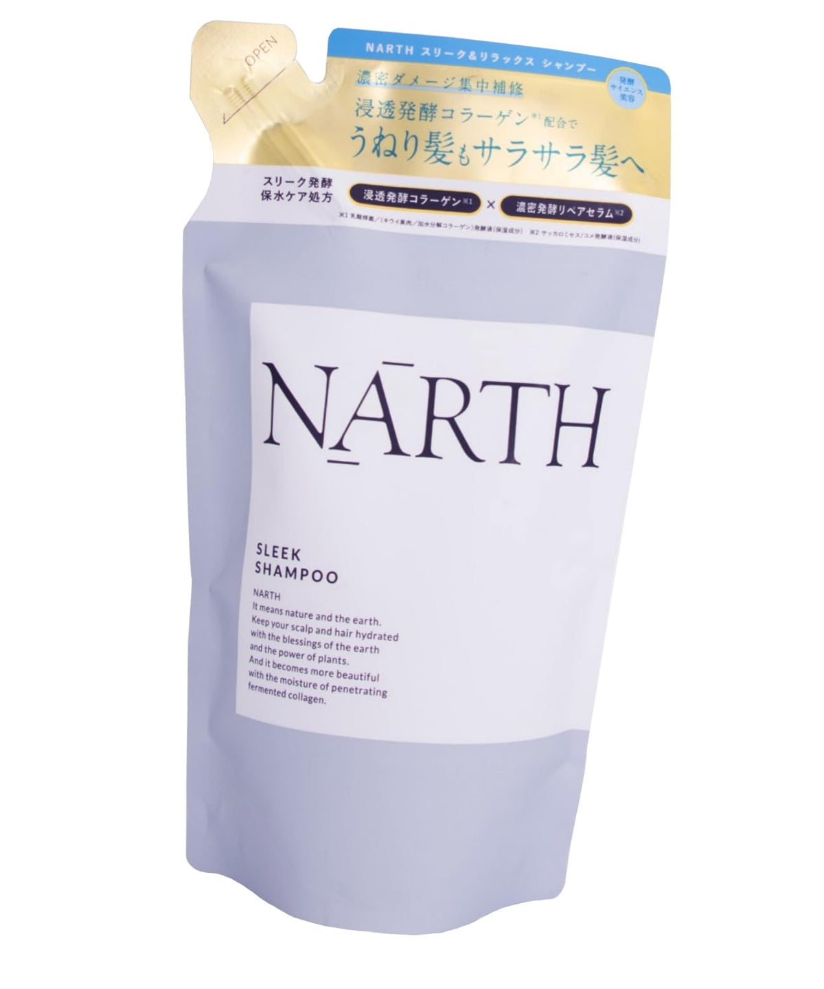 NARTH Sleek &amp; Relax Shampoo Refill 350ml for Smooth Hair