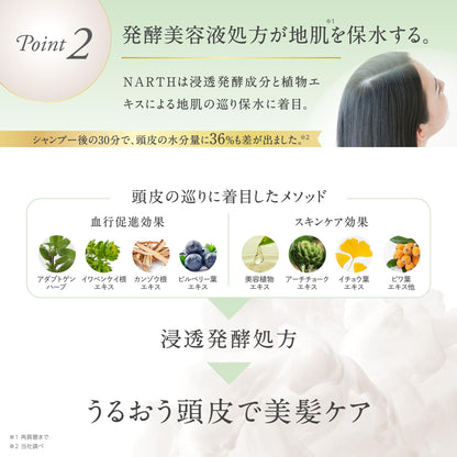 NARTH Sleek &amp; Relax Shampoo Refill 350ml for Smooth Hair