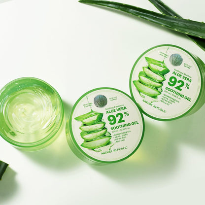 NATURE REPUBLIC Moisturizing Aloe Soothing Gel 300ml Set of 3