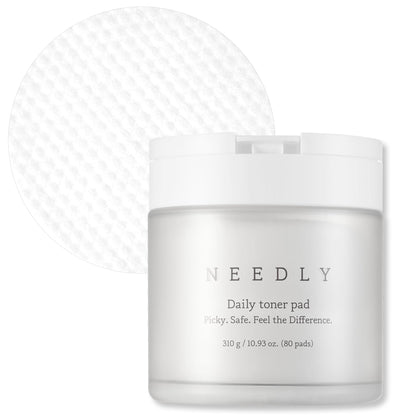 Needly Cleansing Toner Pads for Hydration and Exfoliation 80 Pads