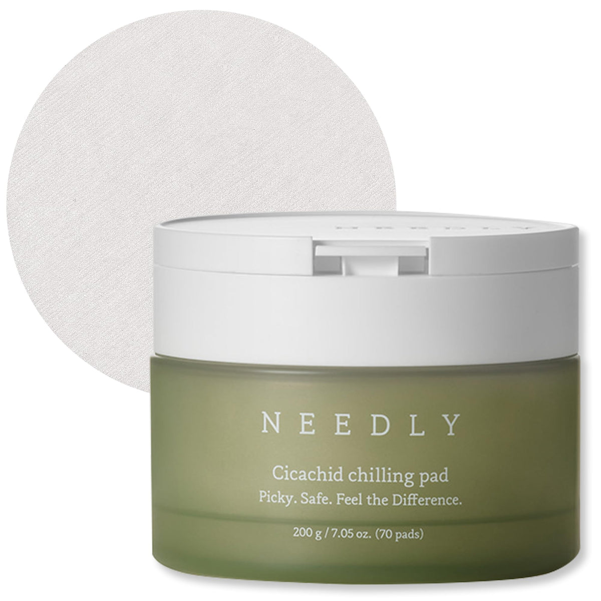 Needly CICA Toner Pad 70 Sheets Cooling and Soothing Pad