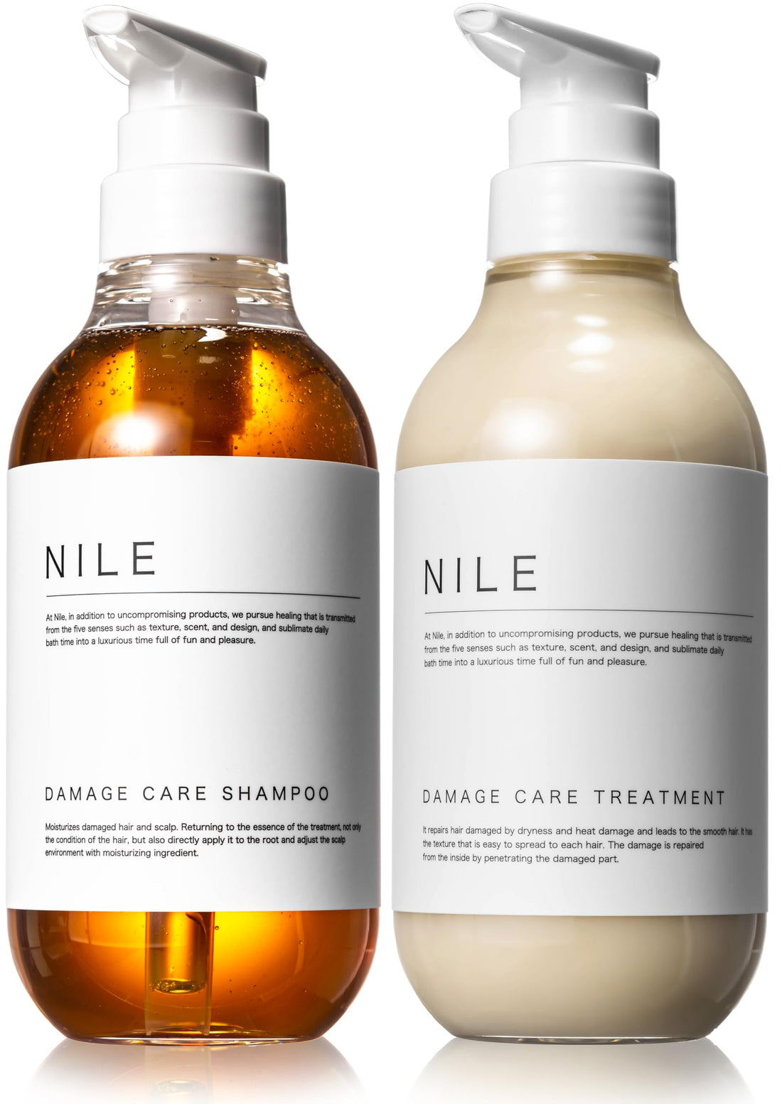 Nile Damage Care Shampoo and Conditioner Set 400ml with Floral Scent