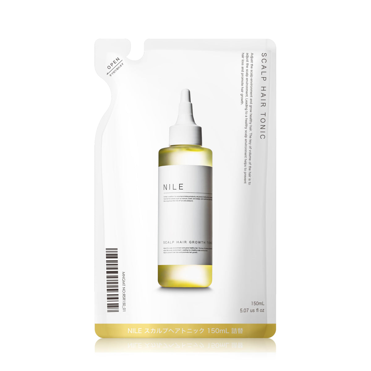 Nile Scalp Hair Tonic Eucalyptus Mint Scent 150ml Refill