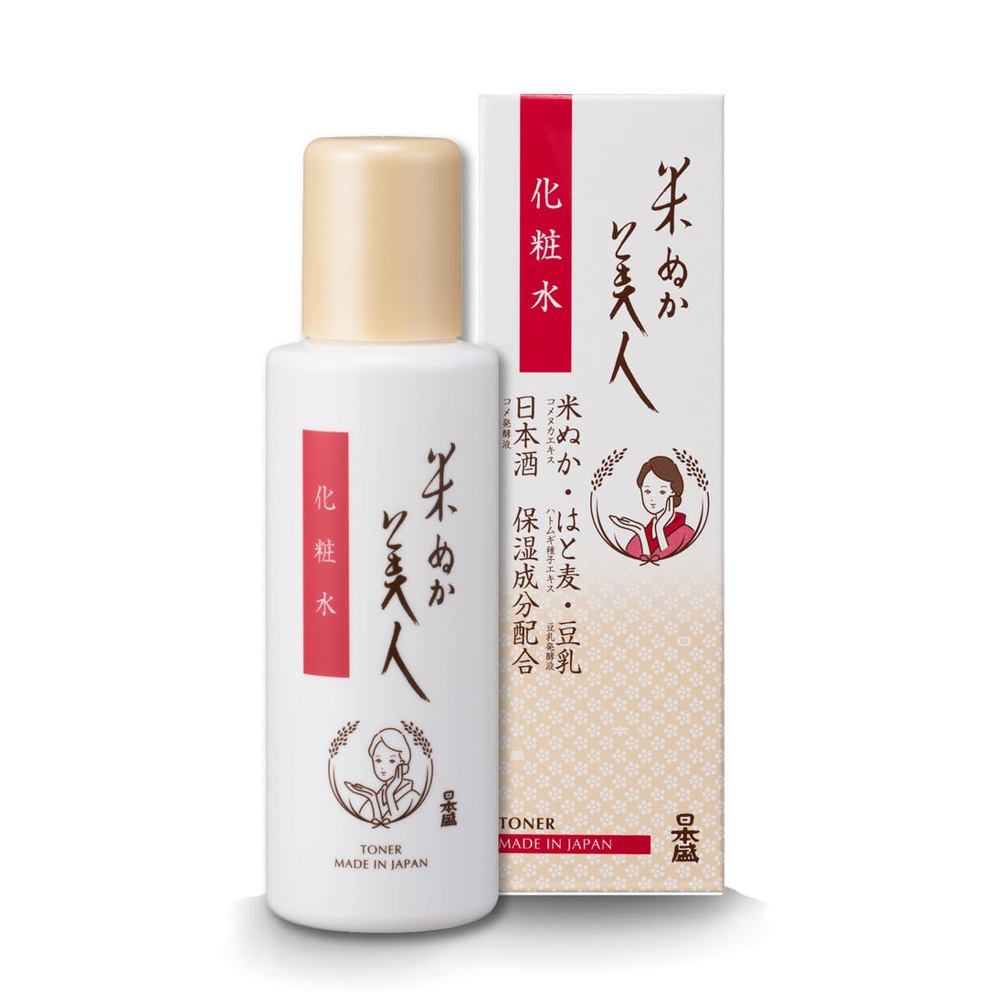 Nipponjou Komenuka Bijin Facial Lotion (Fragrance-Free, Colorant-Free, Mildly Acidic) 120mL