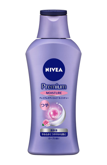NIVEA Premium Body Milk Moisture Rose Scent 200g for Radiant Skin
