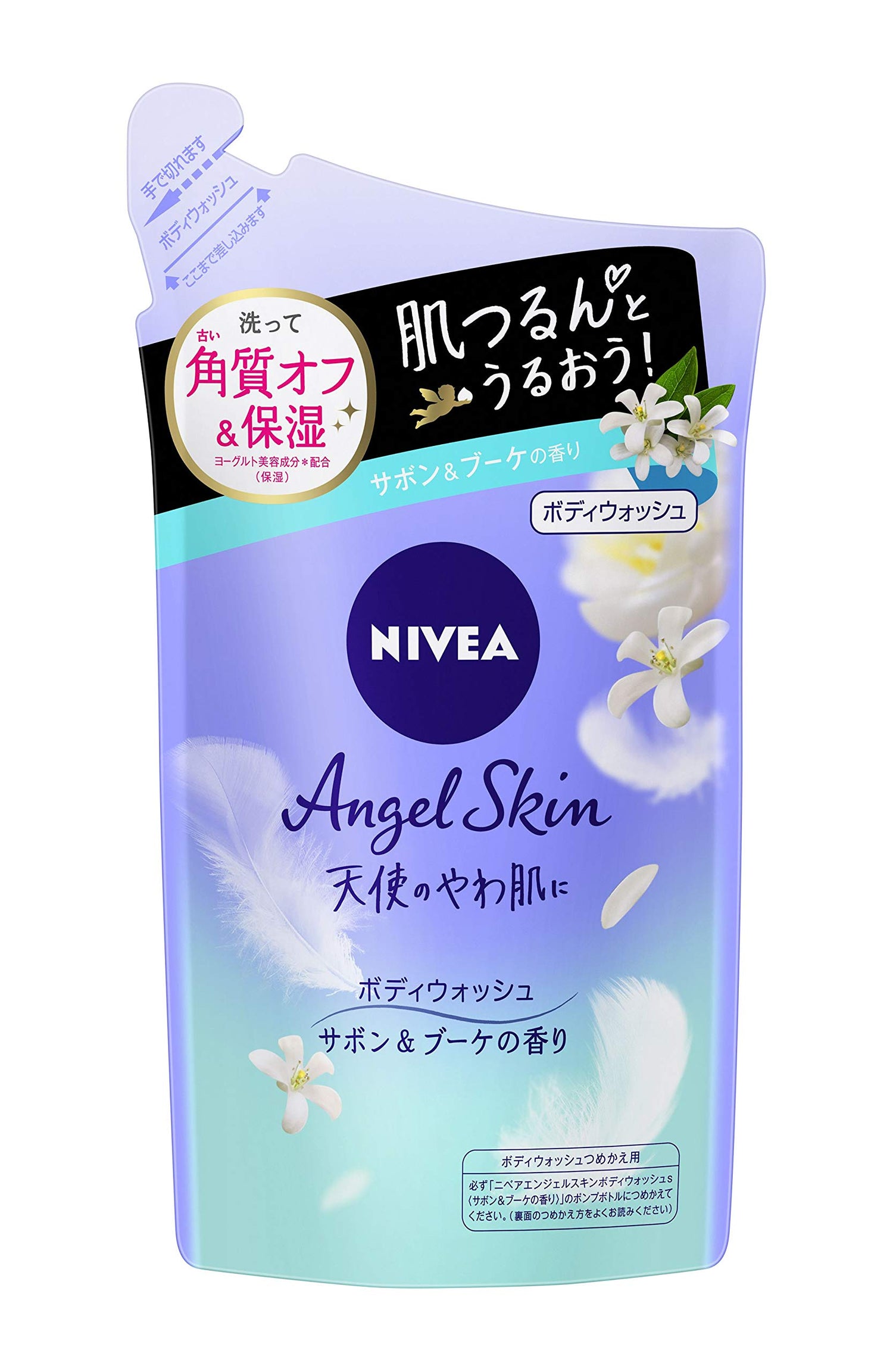 NIVEA Angelskin Body Wash Soap Bouquet Fragrance Refill 360ml