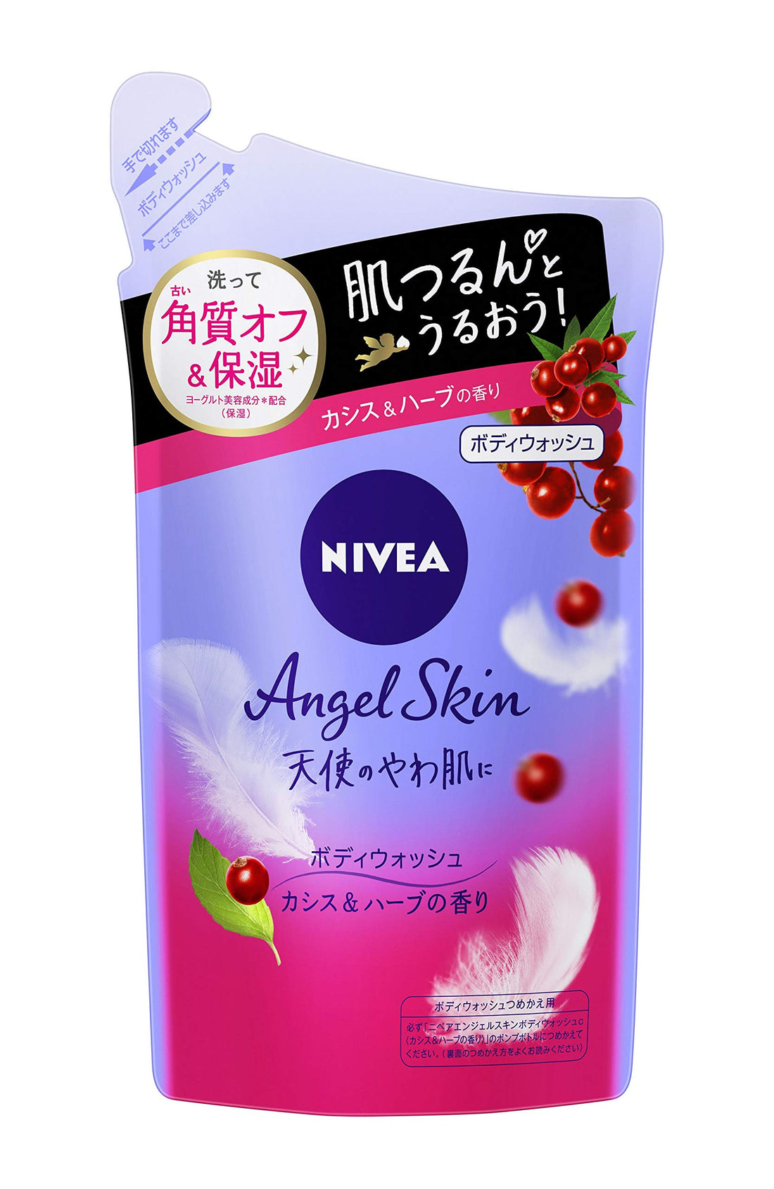 NIVEA Angel Skin Body Wash Cassis & Herb Fragrance Refill 360ml