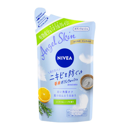NIVEA Angel Skin Gel Douche Acné Clear Parfum Agrumes &amp; Herbes Recharge
