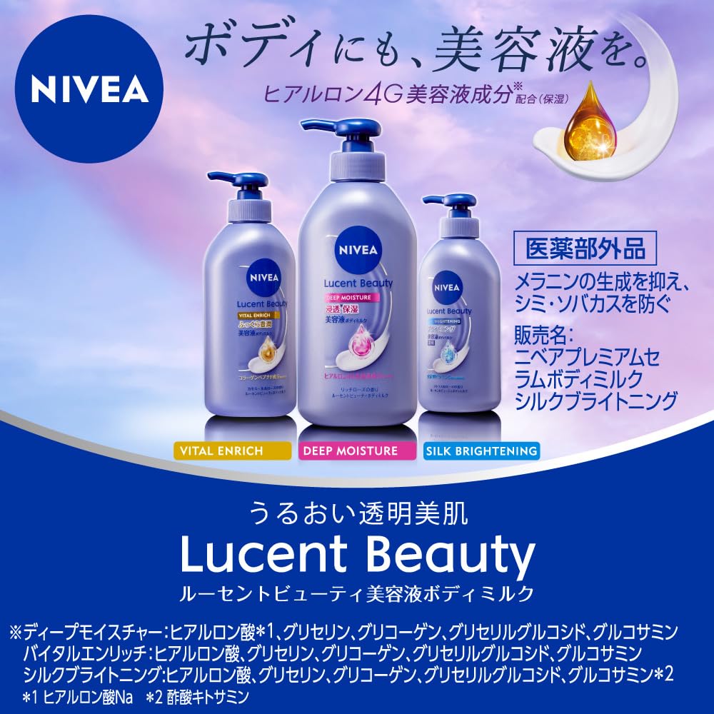 NIVEA Deep Moisture Body Milk 350g for Hydrated Skin