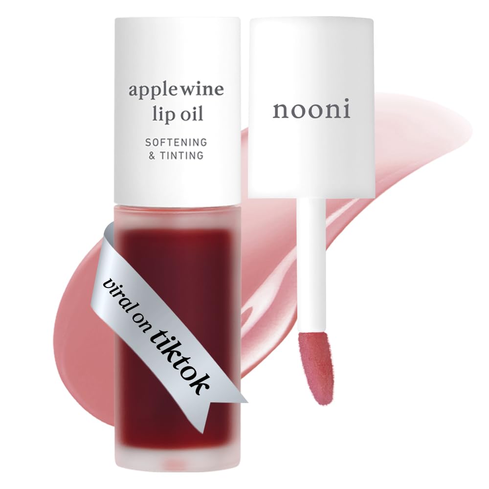 nooni Lip Oil Apple Wine 3.7ml for Daily Lip Care