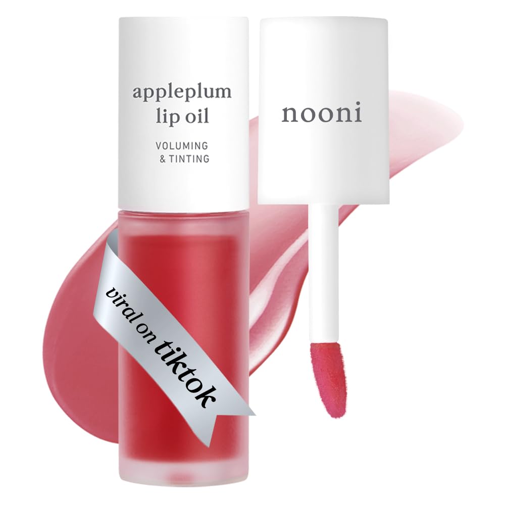 nooni Lip Oil Apple Plum 3.7ml for Hydration and Smooth Finish