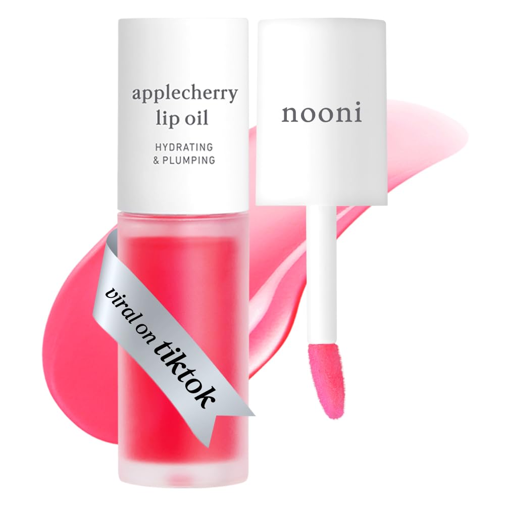 nooni Lip Oil Apple Cherry 3.7ml - Hydrating Daily Lip Care