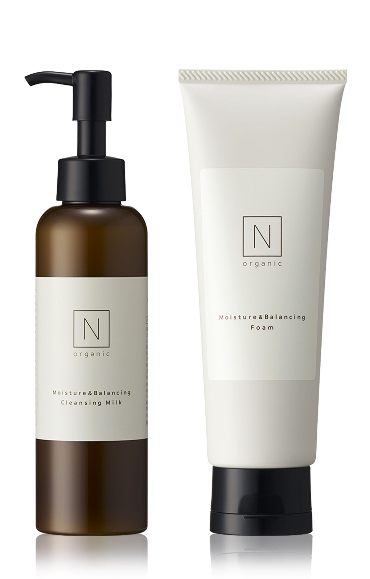 N organic Cleansing and Face Wash Set Hydrating Foam 180g 100g